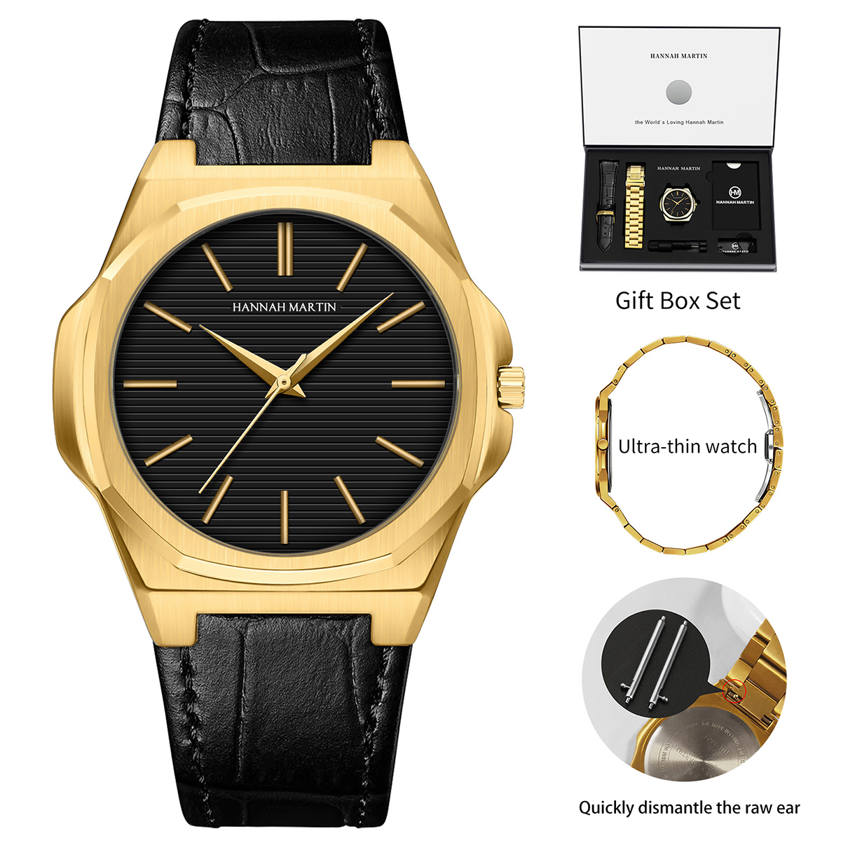 Analog Quartz Watch - Montre cadeau pour femme, cadran de