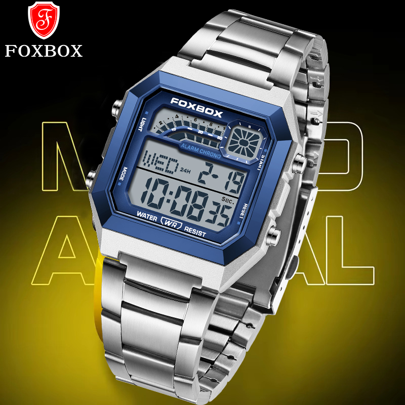 Analog Quartz Watch - Montre homme numérique de luxe FOXBOX,