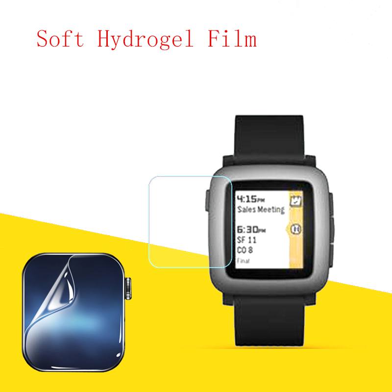 Smartwatch Pebble Watches - Film hydrogel souple transparent HD, protecteur