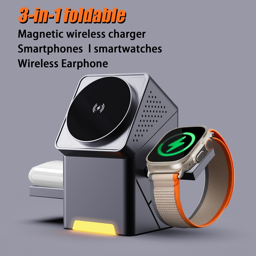 Smartwatch Apple Watch - Chargeur sans fil magnétique 3 en