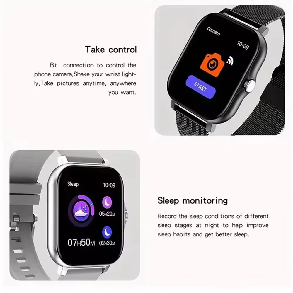 Montre connectée Lenovo 2026 a - Smartwatch Square Watches For Men avis et prix