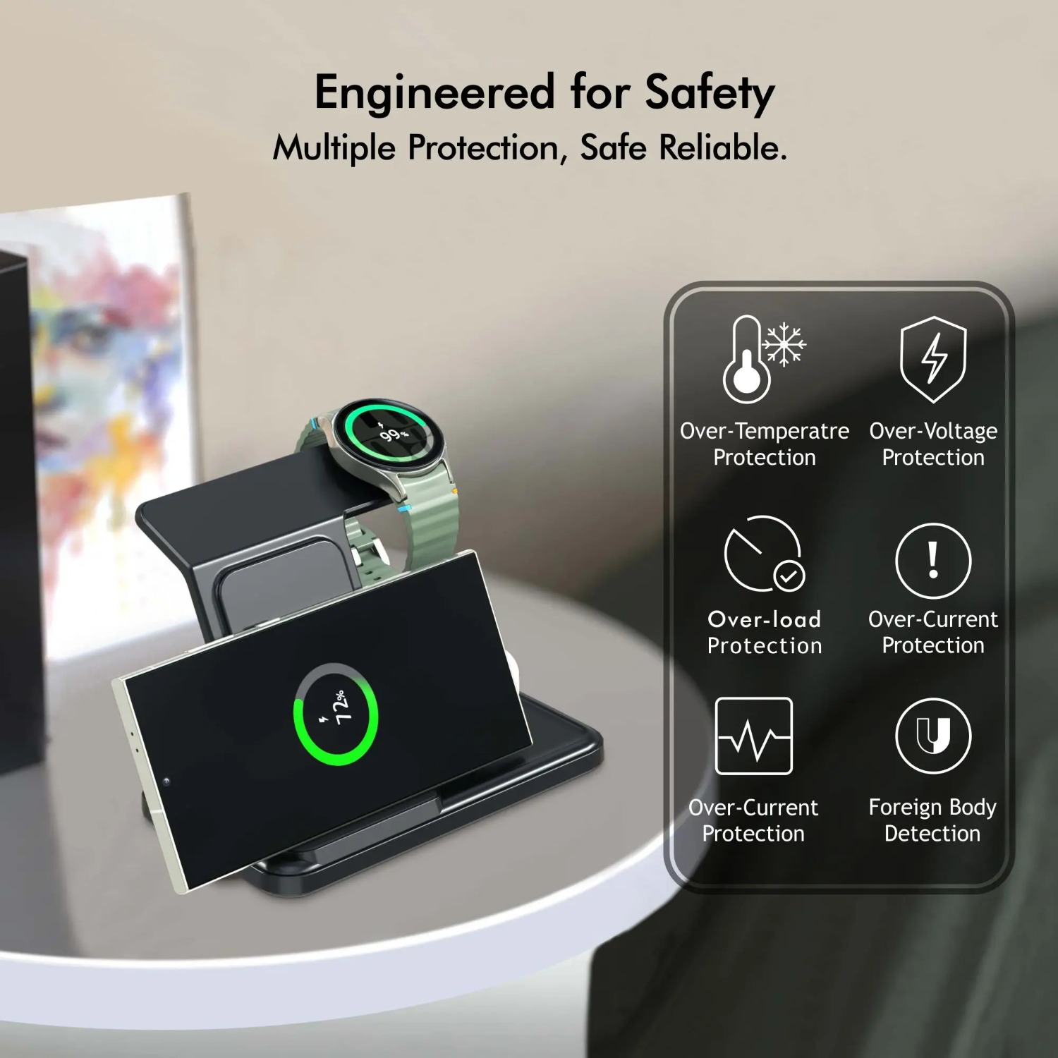 Station de chargeur sans fil 3 - Smartwatch Apple Watch avis et prix