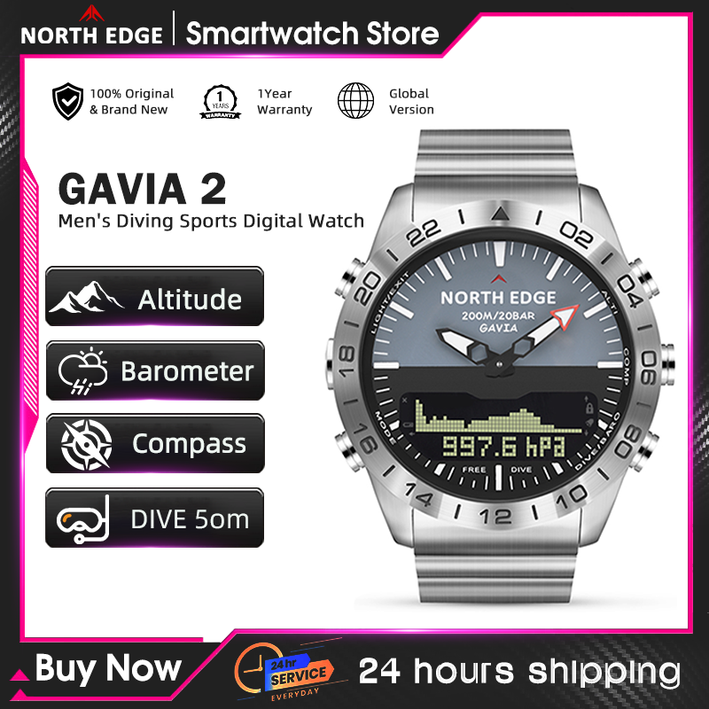 NORTH EDGE – montre de plongée - Smartwatch Watches For Mens avis et prix