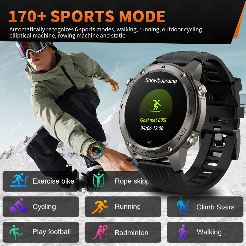 Nouvelle Montre Connectée GPS  - Smartwatch Watches For Mens avis et prix