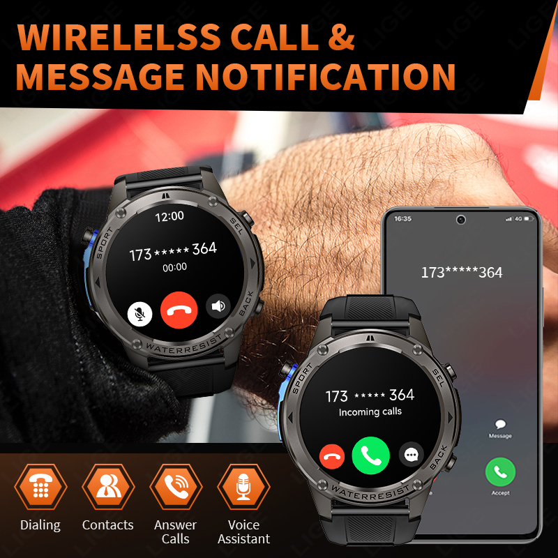 Nouvelle Montre Connectée GPS  - Smartwatch Watches For Mens avis et prix