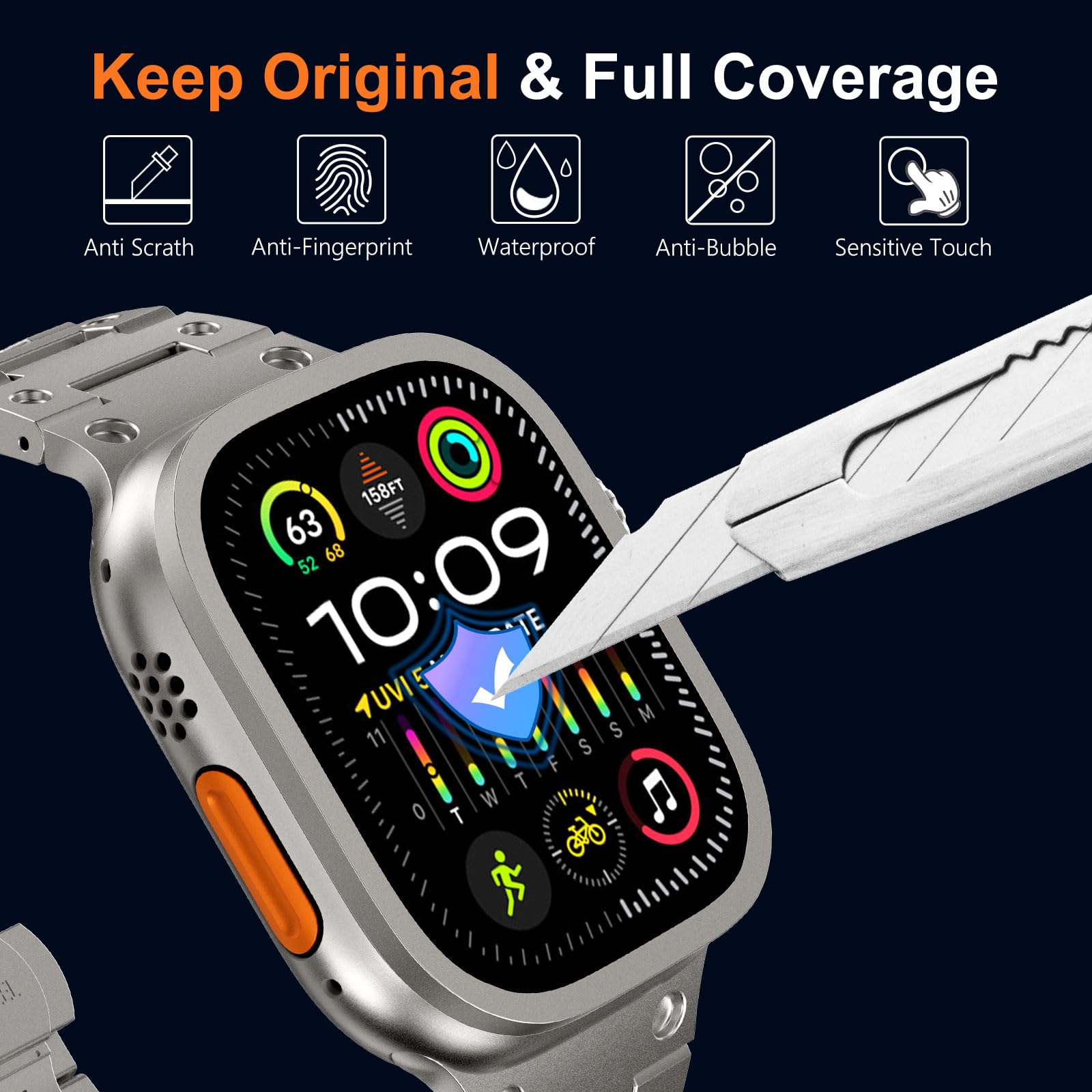 Verre trempé pour Apple Watch  - Smartwatch Watches For Mens avis et prix