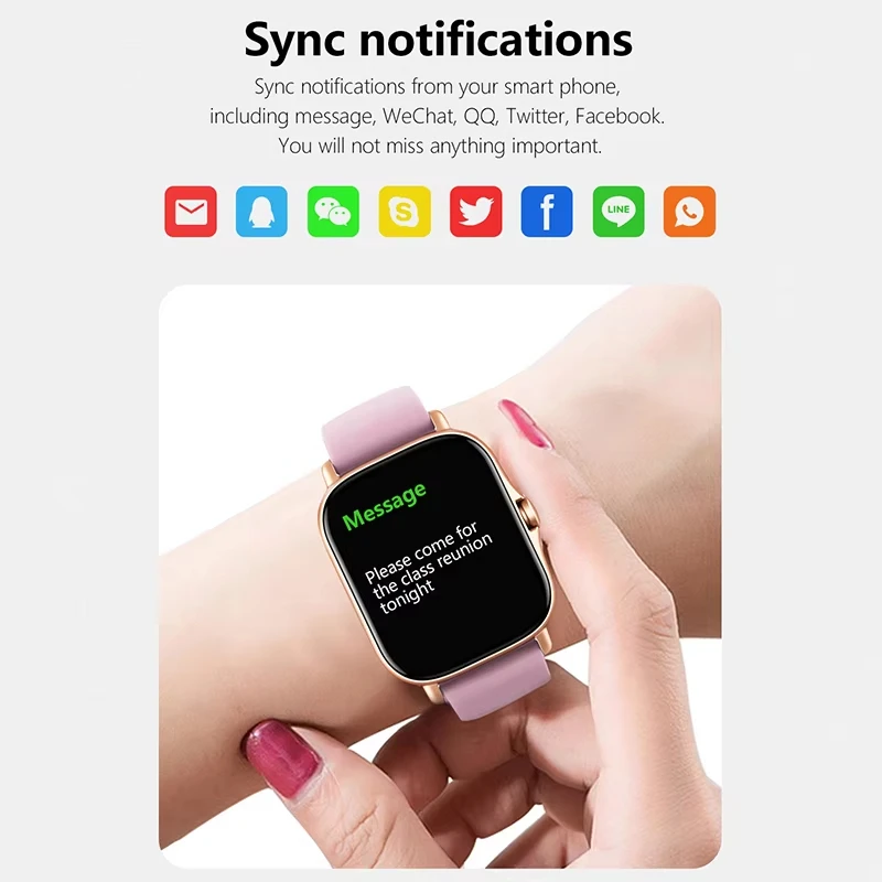 Montre connectée sportive étan - Smartwatch Square Watches For Men avis et prix