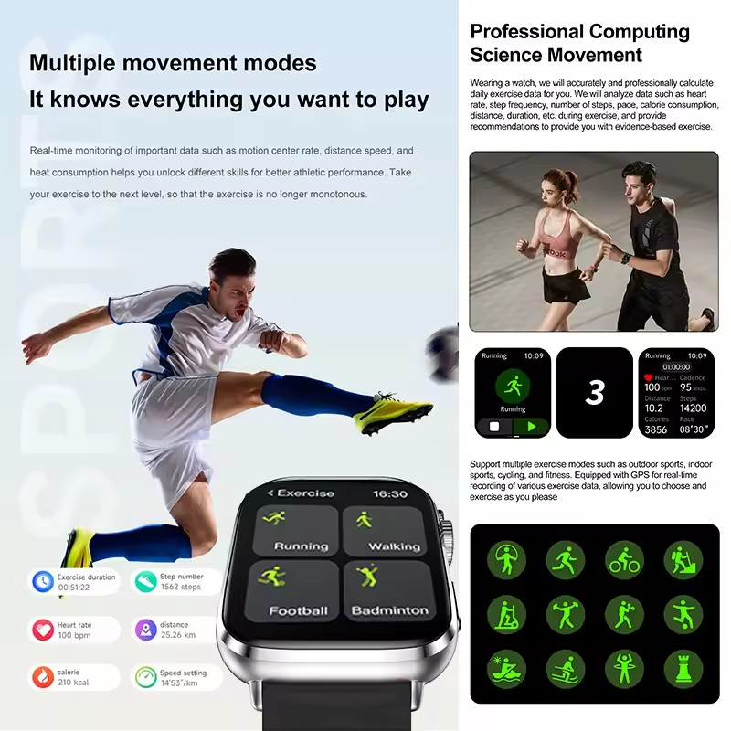 Montre intelligente cadran rép - Smartwatch Watches For Women Brands avis et prix