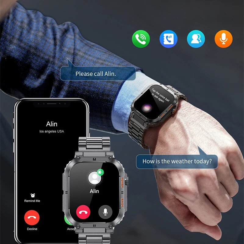 LIGE-Montre intelligente de fi - Smartwatch Watches For Mens avis et prix