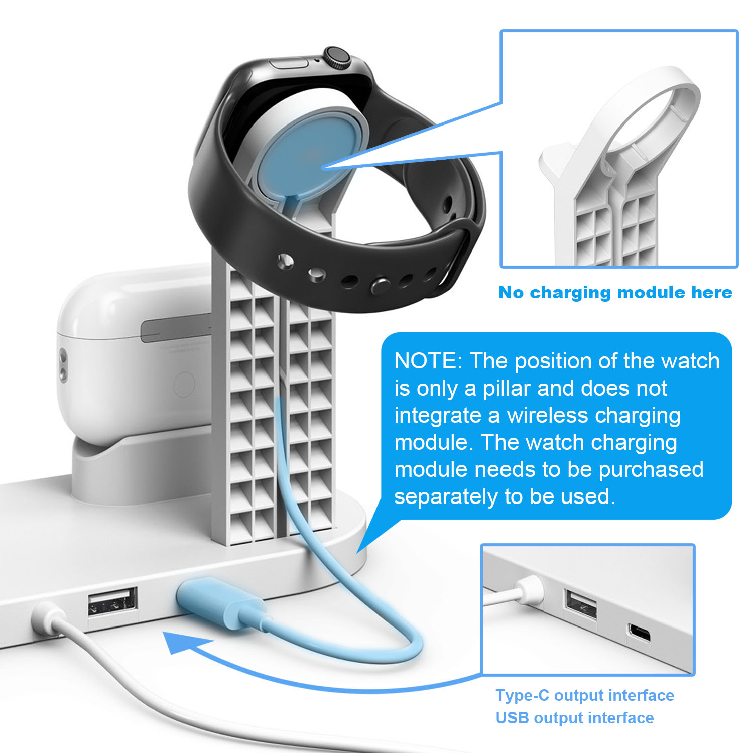 Support de chargeurs sans fil  - Watch 7 Smartwatch Iphone avis et prix