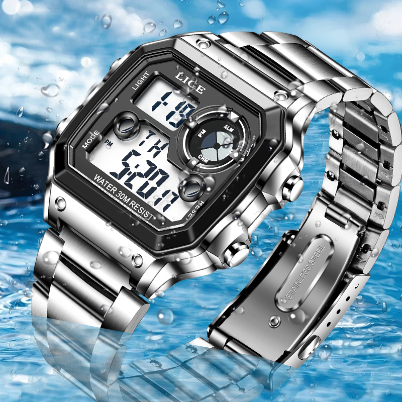 LIGE robuste GPS piste montre  - Smartwatch Watches For Mens avis et prix