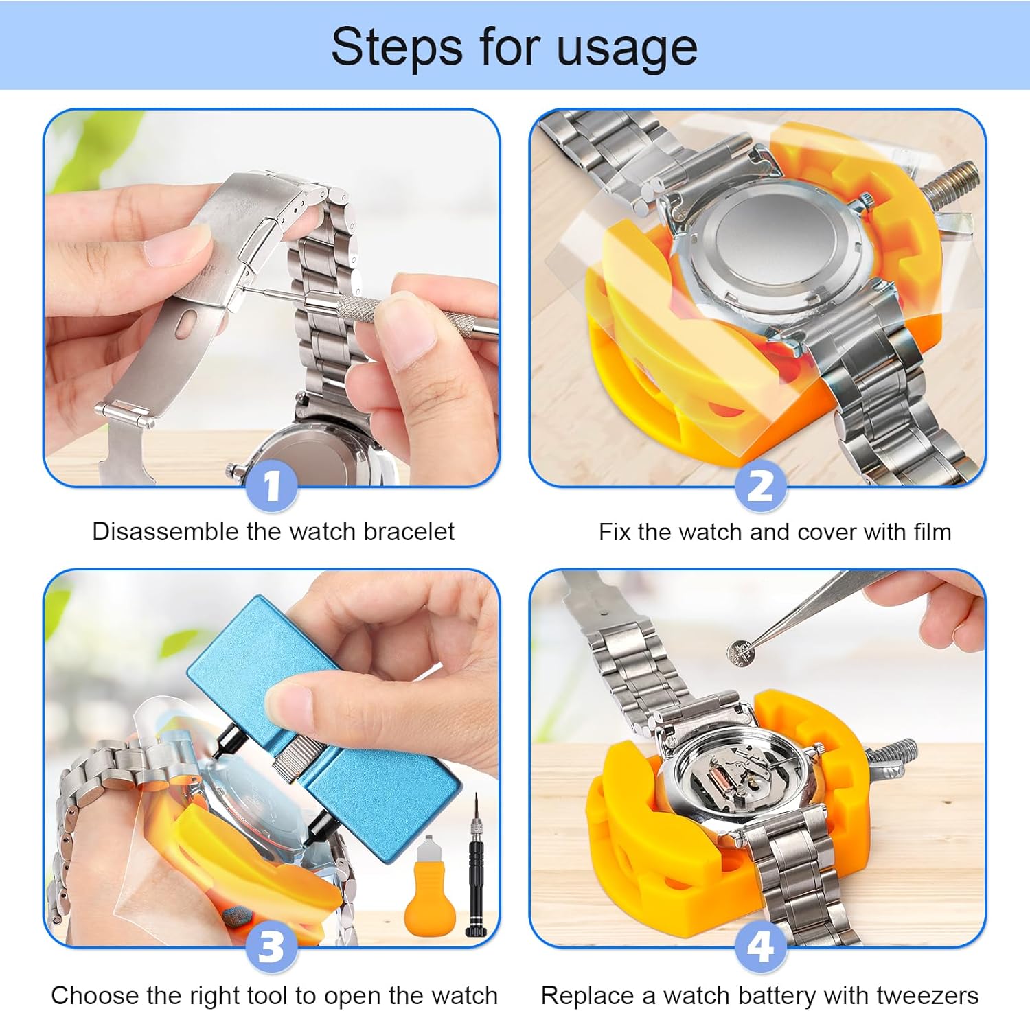 Kit de Remplacement de Batteri - Spring Bar Tool avis et prix