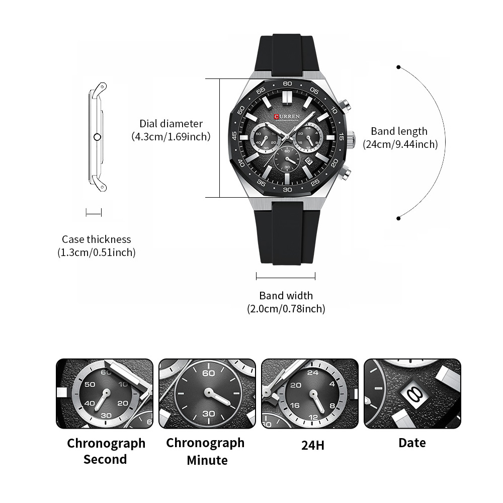 Montre sport pour homme CURREN - Analog Quartz Watch avis et prix