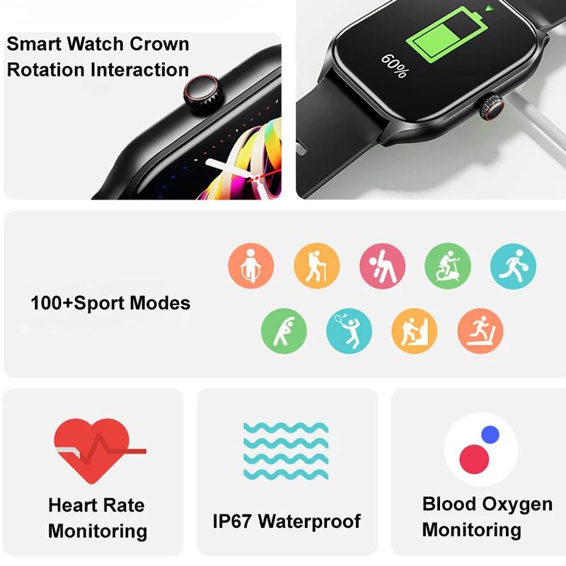 Montre connectée multifonction - Smartwatch Online Watches For Men avis et prix