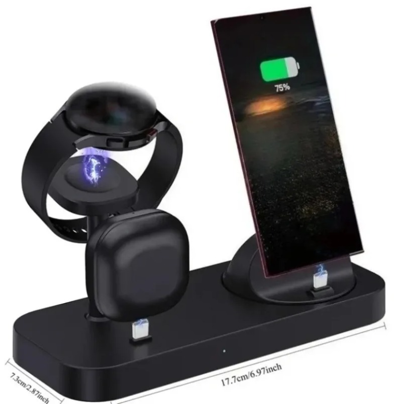 Chargeur sans fil 3 en 1, doub - Watches Smartwatch Samsung avis et prix