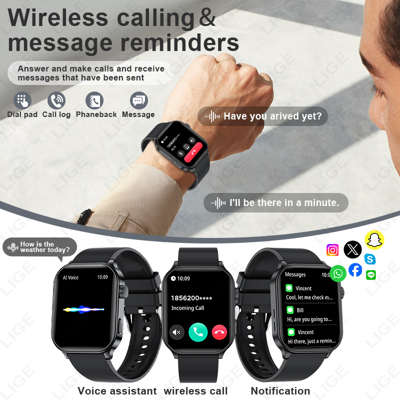 Montre connectée LIGE de marqu - Smartwatch Watches For Women Brands avis et prix