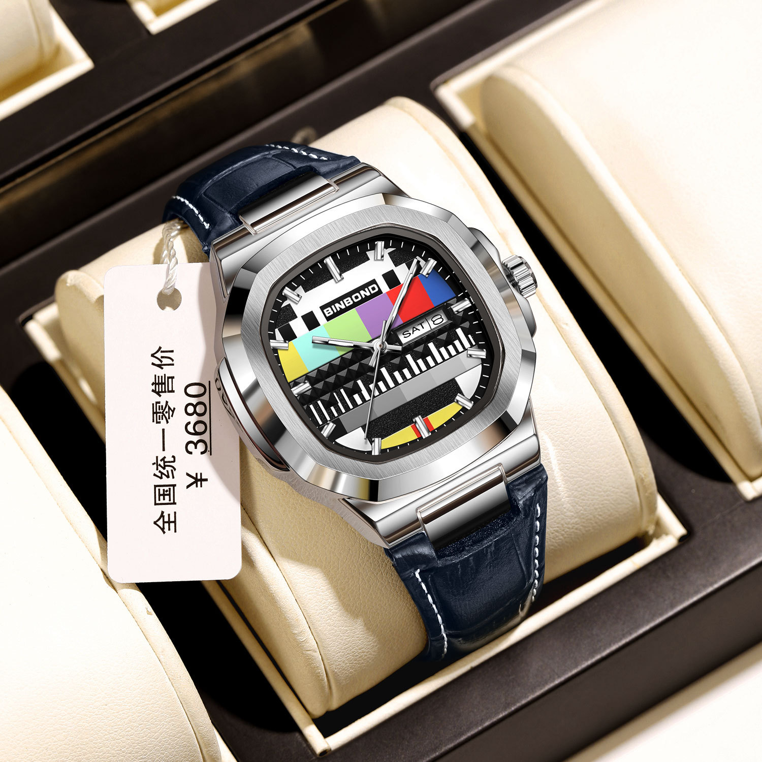 Montre carrée authentique BINB - Smartwatch Square Watches For Men avis et prix